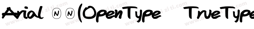 Arial 常规(OpenType   TrueType) (Vers字体转换